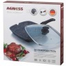 Сковорода-гриль agness с крышкой и съемной ручкой, индукция, 28*28 см высота=4 см Agness (932-021)