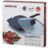 Сковорода-гриль agness с крышкой и съемной ручкой, индукция, 28*28 см высота=4 см Agness (932-021)