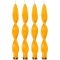 Набор свечей из 4 шт. 27/2,2 лакированный золотой Adpal (348-623)