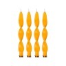 Набор свечей из 4 шт. 27/2,2 лакированный золотой Adpal (348-623)