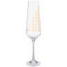 Набор бокалов для шампанского из 6 шт. "sandra" 200 мл. высота=25 см Bohemia Crystal (674-636)
