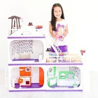 Коттедж для кукол Barbie (Барби) "Конфетти", С- 1330 с мебелью (С-1330п)
