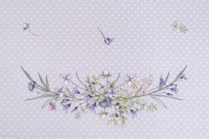 Скатерть круглая "гуси легард" диаметр=180 см., серый, 100% хлопок, твил, с пропиткой Lefard (850-710-22)