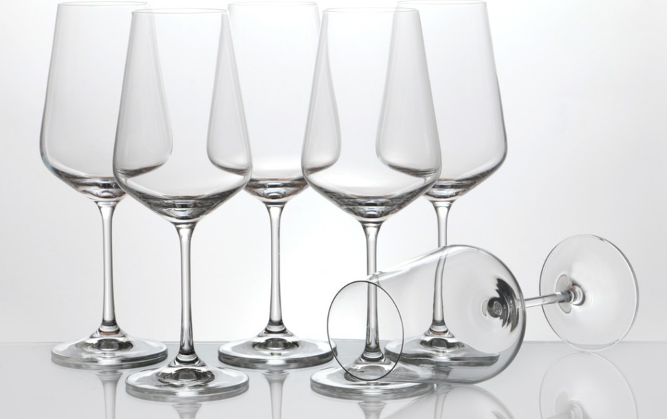 Набор бокалов для вина из 6 шт."сандра" 450 мл. высота=23,5 см. Crystalex Cz (D-674-170) 