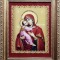 Икона Божией Матери Владимирская с кристаллами Swarovski (2104)