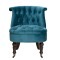Кресло велюр сине-зеленый 46*61*70см ножки т-кор. - TT-00000546