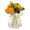 Декоративные цветы Розы жёлтые в стекл вазе - DG-JA6030-N Dream Garden