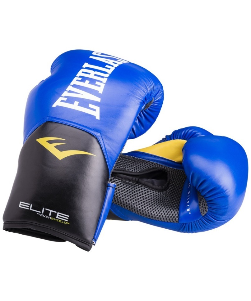 Перчатки боксерские Elite ProStyle P00001242-10, 10oz, к/з, синий (447812)