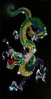 Картина Дракон с кристаллами Swarovski (1095)