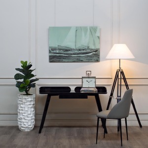 Кашпо 33*33*69см цвет белый (00002591)