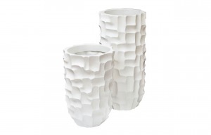 Кашпо 33*33*69см цвет белый (00002591)