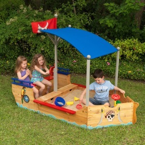 Песочница "Пиратская лодка" (Pirate Sandboat) (00128_KE)