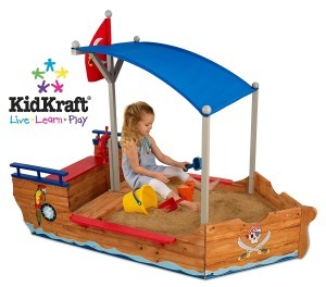 Песочница "Пиратская лодка" (Pirate Sandboat) (00128_KE)