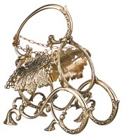 Подставка для бутылки длина=21 см. высота=24 см. STILARS (333-159)