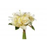 Букет розы-лилии желто-белый 30см (12) (TT-00000029)
