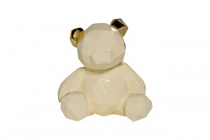 Статуэтка "Мишка" белая маленькая 20х19х15 (TT-00000884)