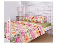 Кпб семейный "пионы" под 150х215 -2шт., пр (цвет св.зеленый) 220х250  -1шт., нав 70х70-2шт SANTALINO (984-719)