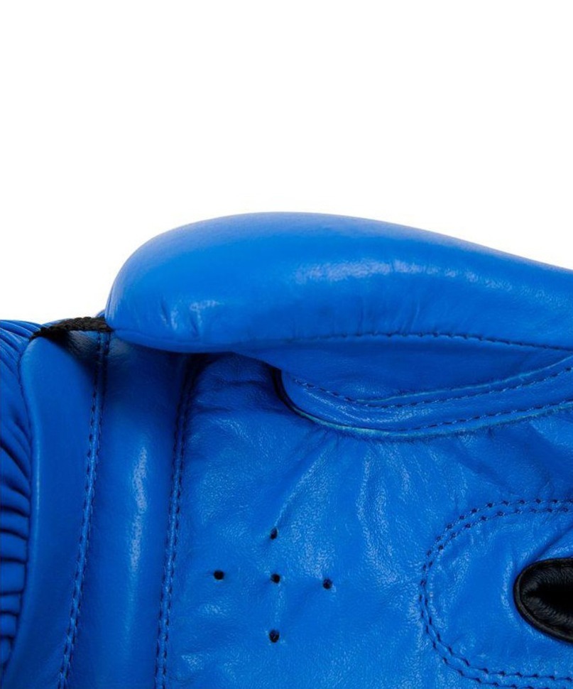 Перчатки боксерские GYM BGG-2018, 14oz, кожа, синие (4492)