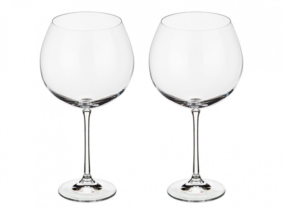 Набор бокалов для вина из 2 шт. "grandioso" 710 мл высота=25 см Bohemia Crystal (674-512)