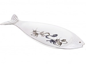 Блюдо для рыбы "котики" 48*17*4 см Lefard (264-870)