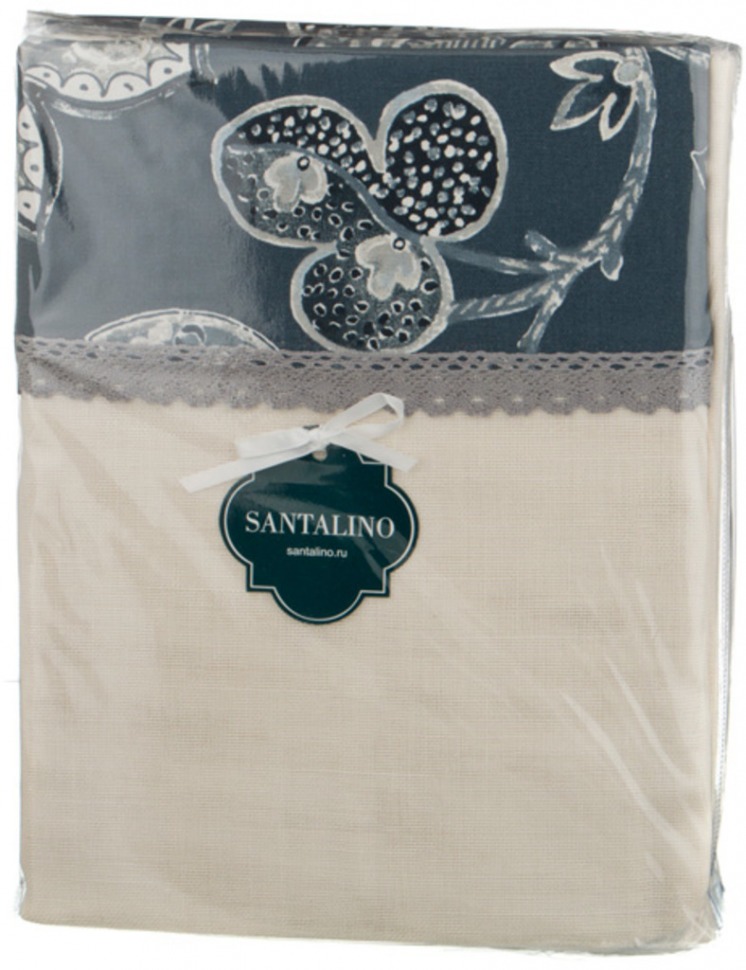 Штора кухонная с подхватами 145*180 см из 2шт "сапфир" 100% х/б SANTALINO (850-839-1)