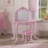 Туалетный столик (трельяж) с зеркалом для девочки "Принцесса" (Princess Vanity & Stool) (76123_KE)