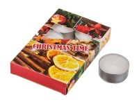 Набор плавающих свечей из 6 шт."christmas time" диаметр=4 см.высота=2 см. Adpal (348-443)