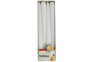 Свеча античная белая  245х24 мм., 4 шт. (TT-00001528)