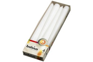 Свеча античная белая  245х24 мм., 4 шт. (TT-00001528)