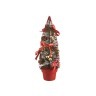 Изделие декоративное "елочка красная с украшениями" в пвх коробке" высота = 25 см (кор=72 шт.) Polite Crafts&gifts (160-132)