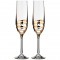 Набор бокалов для шампанского из 2 шт. 190 мл.высота=24 см. (кор=1набор.) Bohemia Crystal (674-569)