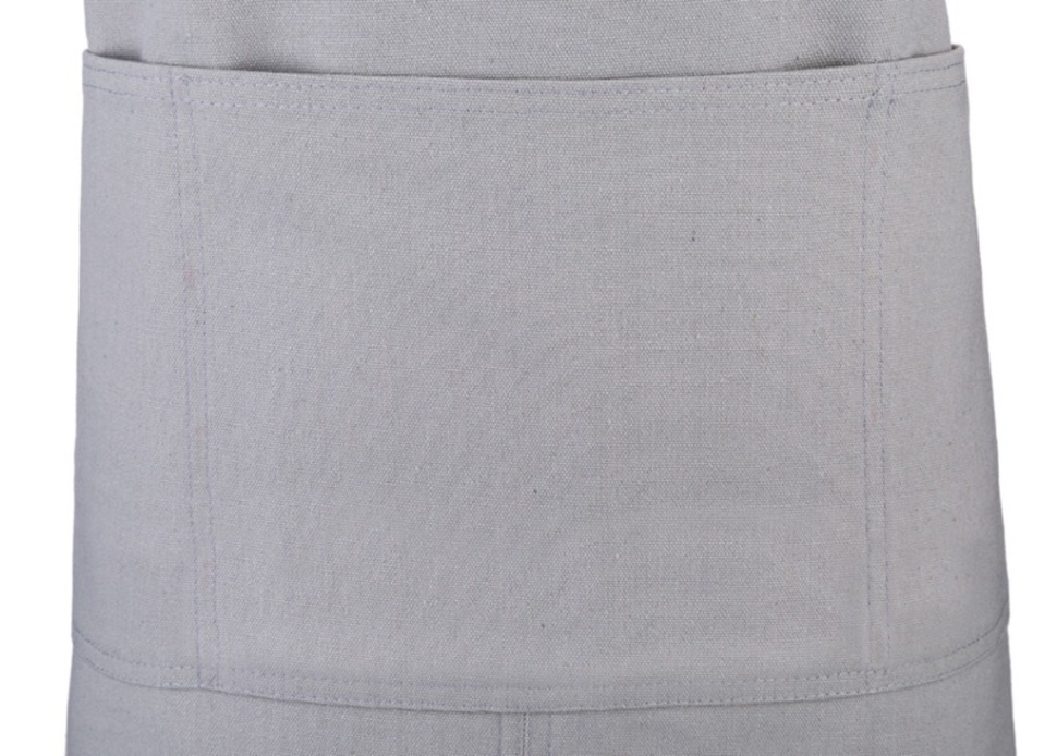 Фартук  "хипстер" 100% х/б, серый, вышивка SANTALINO (850-638-41)