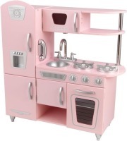 Кухня детская из дерева "Винтаж", цвет Розовый (Pink Vintage Kitchen) (53179_KE)