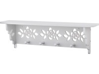 Полка настенная с крючками 49*15*9 см Fuzhou Baodeyou (460-104)