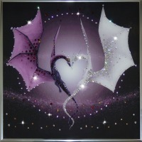 Картина Сердце Дракона с кристаллами Swarovski (1277)