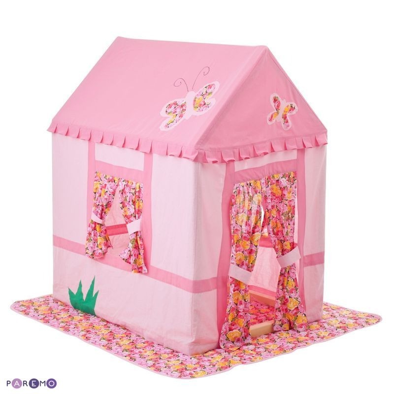 Текстильный домик-палатка с пуфиком для девочек "Дворец Мирабель" (PCR116-02)