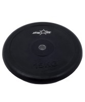 Диск обрезиненный BB-202, d=26 мм, черный, 15 кг (78494)