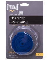 Бинт боксерский Everlast 4465BL, 2.5 м, хлопок, синий (386612)