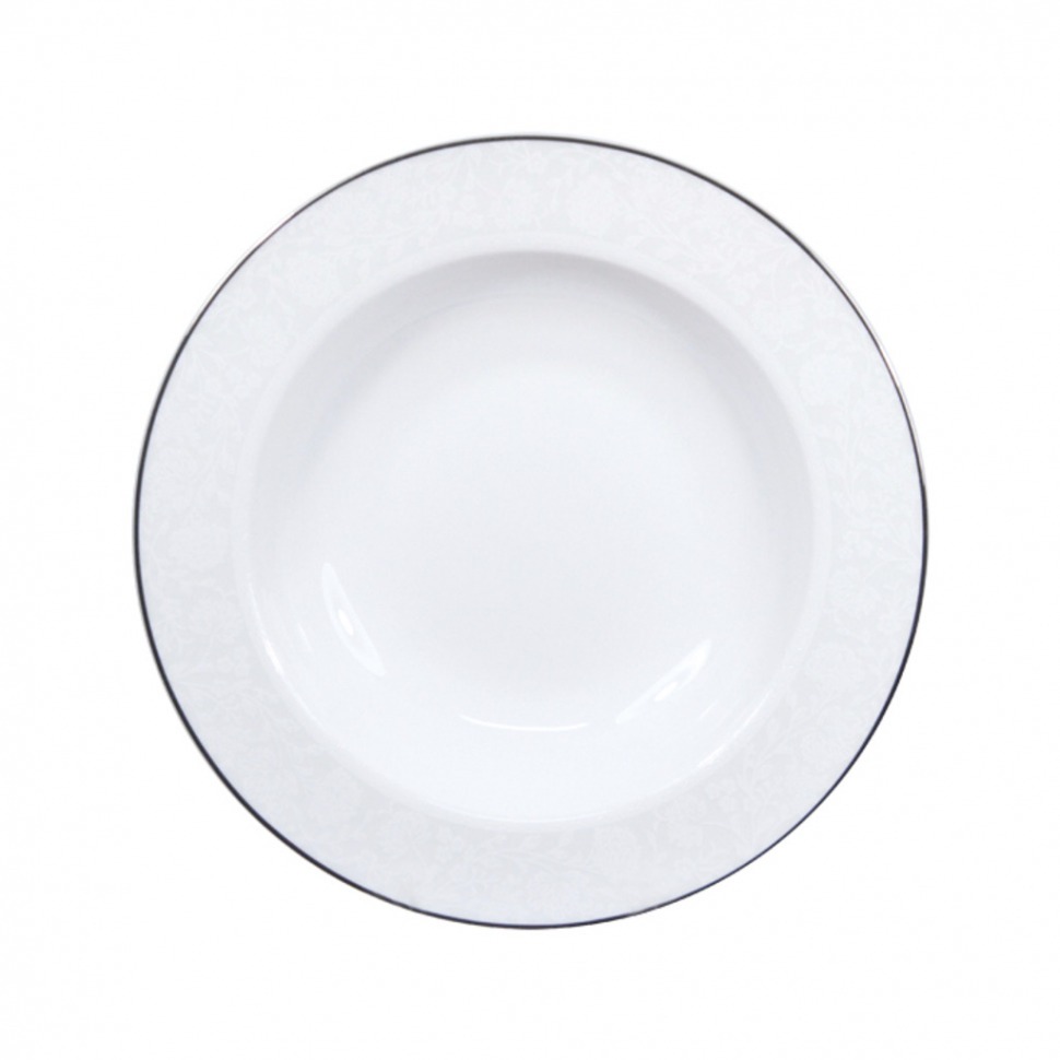 Тарелки уфа. Тарелка 24 см Longda. Тарелка суповая круглая. Белая тарелка Platinum. Суповые тарелки 80х.