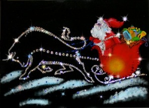 Картина Мороз в пути с кристаллами Swarovski (1214)