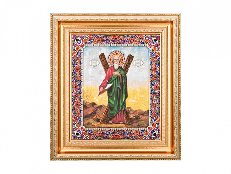 Икона "святой андрей первозванный" 39х45см, стразы (562-076-43) 