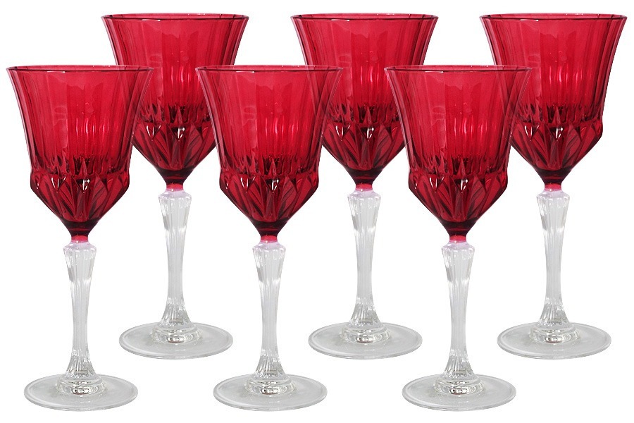 Набор: 6 бокалов для вина Адажио - красная - SM2205L-R Same