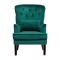Кресло с подушкой бархат зеленый 77*92*105см - TT-00000634