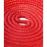 Скакалка для художественной гимнастики RGJ-304, 3м, красный/золотой, с люрексом (430410)