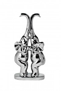 Статуэтка "Набор слонов" серебро 16,5х9х32,5 см - TT-00000904