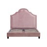 Кровать велюр розовый 191*183*10см - TT-00000749