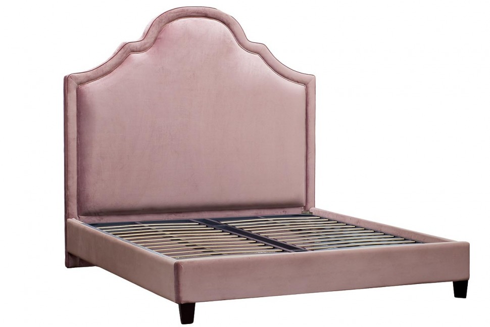 Кровать велюр розовый 191*183*10см - TT-00000749