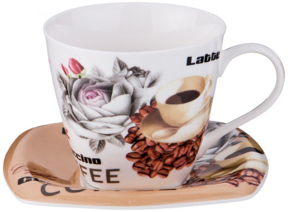Чайный набор на 6 персон "coffee latte" 14пр. 700/220/280мл (кор=4наб.) Lefard (165-408)