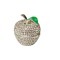 Шкатулка "Яблоко" серебряная 4,5х4,5х5,5 см - TT-00000690