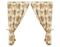 Штора с подхватами 150*250 см из 2шт  100% х/б,молочная SANTALINO (850-835-2)